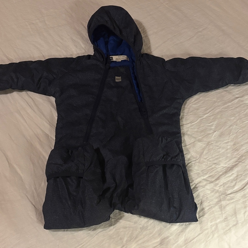 MEC toddler navy blue bunting snowsuit